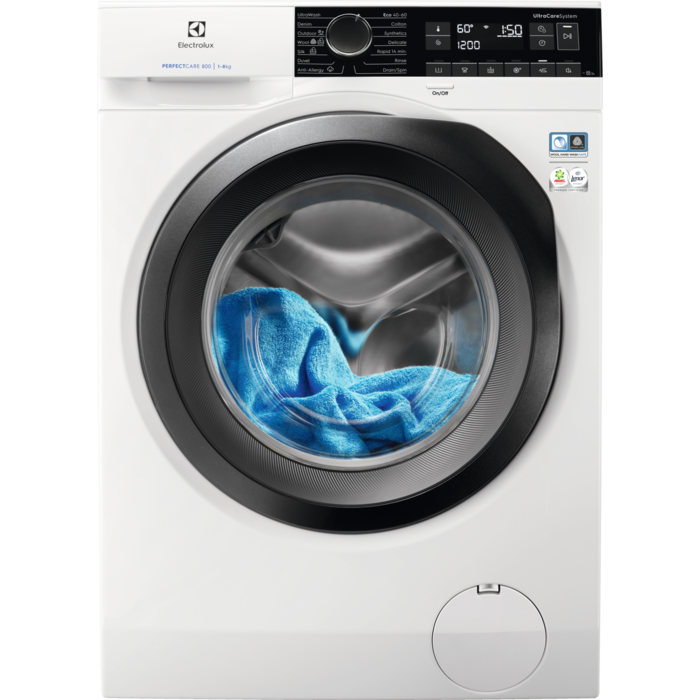 Electrolux PerfectCare 800 pralni stroj kapacitete 8 kg in 1200 obratov