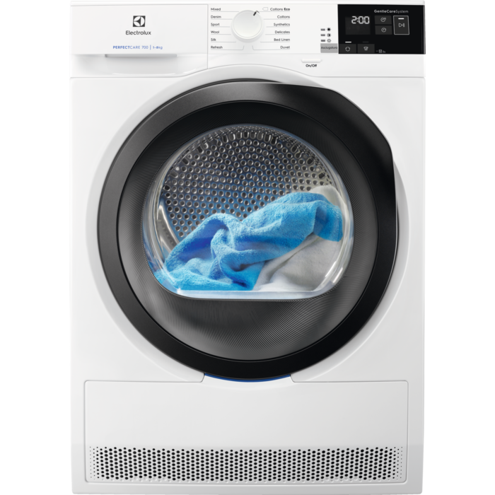 Electrolux PerfectCare 700 sušilni stroj z s toplotno črpalko kapacitete 8 kg
