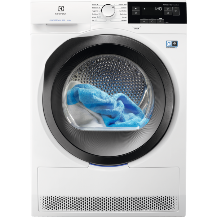 Electrolux PerfectCare 800 sušilni stroj z s toplotno črpalko kapacitete 9 kg