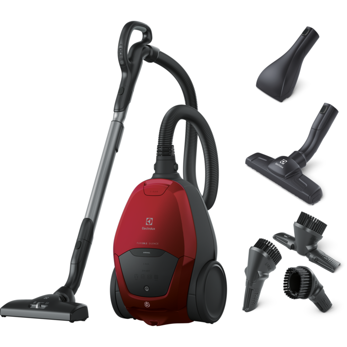 Electrolux Pure D8 sesalnik z vrečko za prah Red