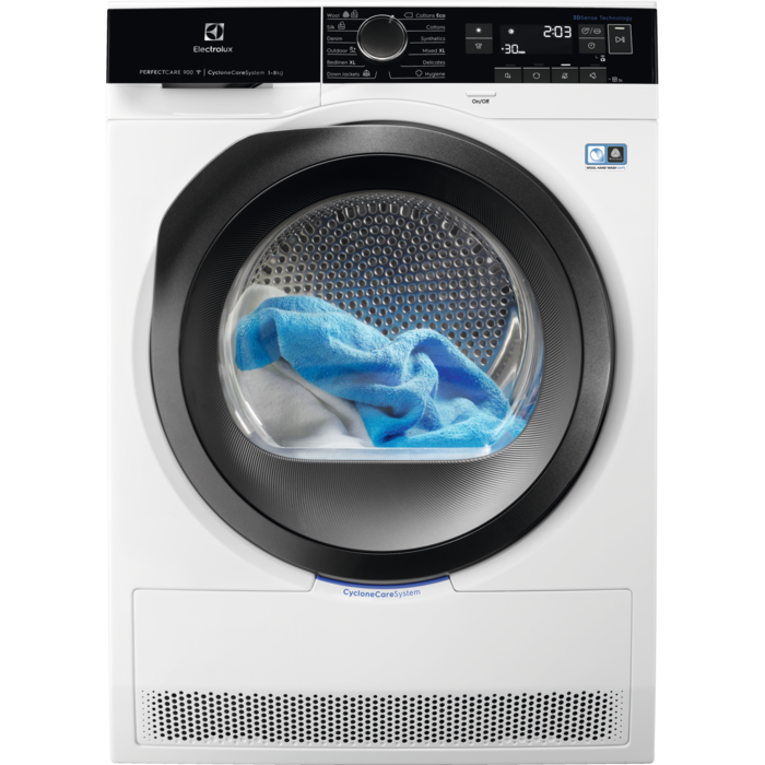 Electrolux PerfectCare 900 sušilni stroj z s toplotno črpalko kapacitete 8 kg