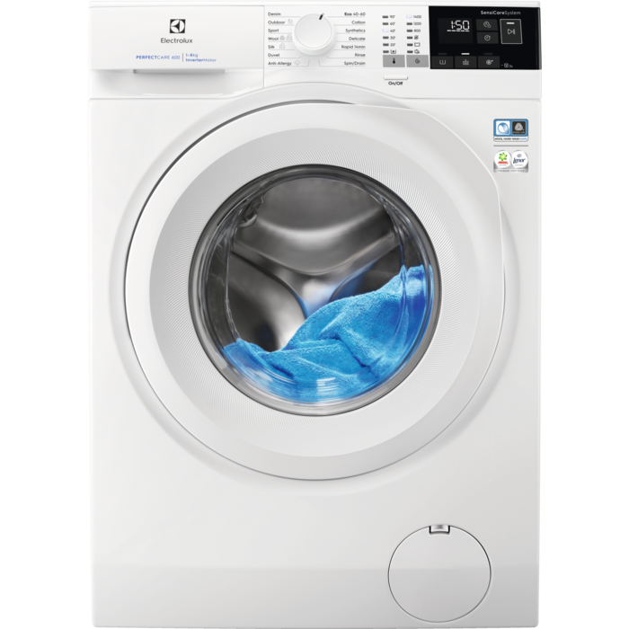 Electrolux PerfectCare 600 pralni stroj kapacitete 8 kg in 1400 obratov