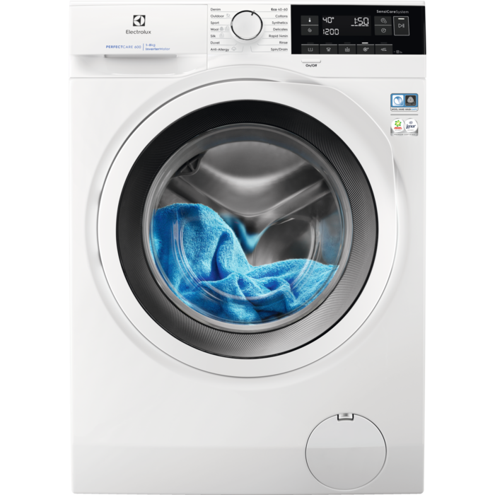 Electrolux PerfectCare 600 pralni stroj kapacitete 8 kg in 1400 obratov