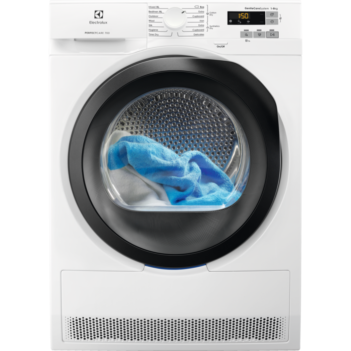 Electrolux PerfectCare 700 sušilni stroj z s toplotno črpalko kapacitete 8 kg