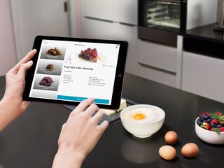 Izbira recepta v aplikaciji My Electrolux na tabličnem računalniku
