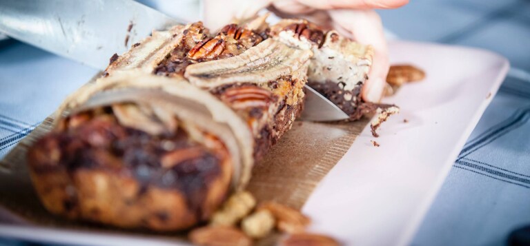 Veganski bananin kruh brez glutena