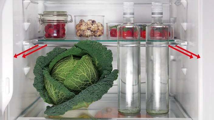 Cabbage in fridge