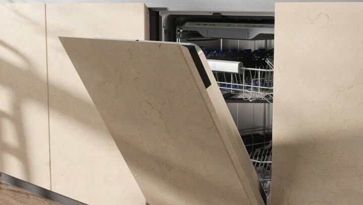 Open dishwasher